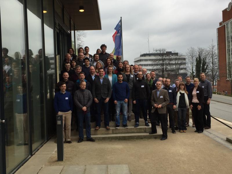 The STEMM-CCS meeting participants outside the Kunsthalle zu Kiel <span style=